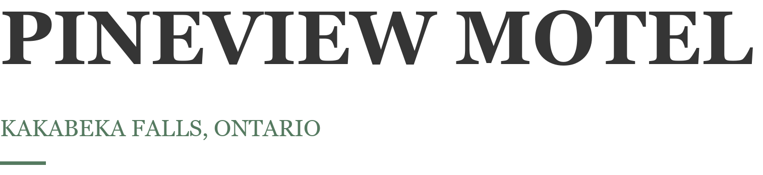 Pineview Motel logo